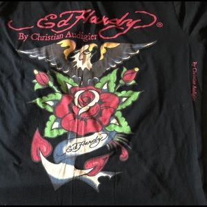 ❤️Official Ed Hardy Black T-Shirt - Large